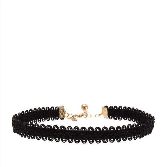 Vanessa Mooney Jewelry - Black Lace Choker Necklace